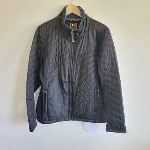 UNDER ARMOUR UA Storm Primaloft Black Full Zip Up Jacket Womens Size L